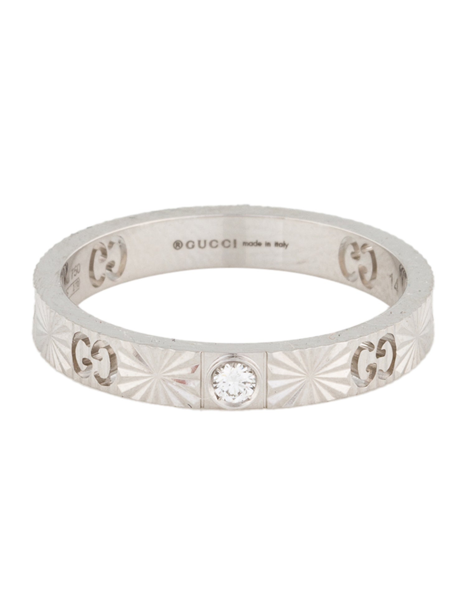 Gucci 18K Diamond Icon Heart Ring
